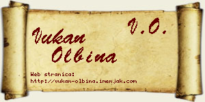 Vukan Olbina vizit kartica